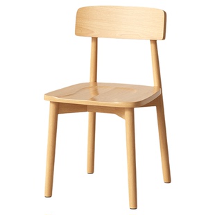 三梦餐椅家用实木椅子客厅专用餐桌椅2026新款茶桌靠背椅子化妆椅