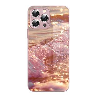 流水生金适用苹果17promax手机壳IP16pm新款iPhone15plus超火13超好看12奢华11小众x高级感16玻璃xs女款8plus