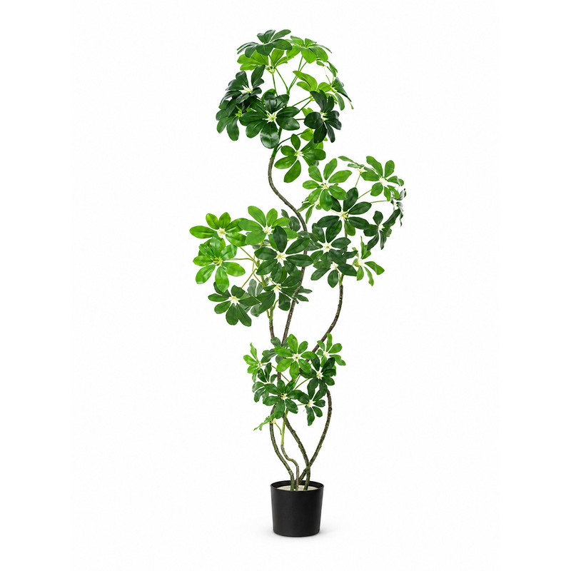 鸭脚木仿真绿植室内假植物摆件
