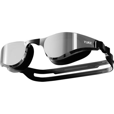 泳帽泳镜带度数电镀防雾