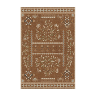 楼兰美惠 印第安复古地毯客厅卧室波西米亚编织中古风沙发茶几毯