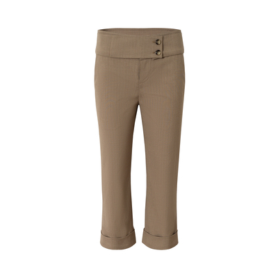 MuseNaps双纽扣条纹八分西装裤