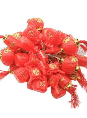 led红灯笼防水水晶灯笼彩灯中国结新年彩灯春节挂饰房间院子布置