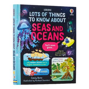 Usborne出品 关于海洋你所需要知道的那些事 英文原版 Lots of Things to Know About Seas and Oceans 亲子共读学生课外拓展 全彩