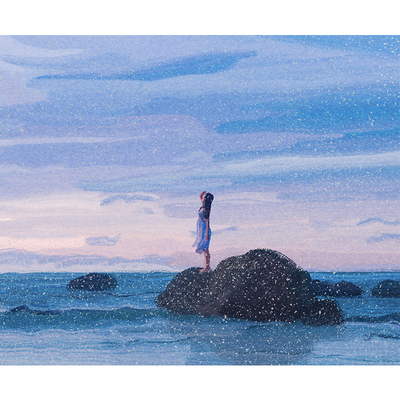 PS颗粒噪点质感笔刷手绘蜡笔儿童插画绘本风格猫一Aster素材推荐