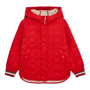 Mitti【商场同款】童装秋大红连帽棉服外套男女童儿童