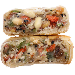 苏式酥皮老五仁月饼散装多口味老式手工中秋黑芝麻豆沙月饼礼盒装