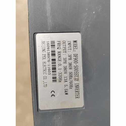 议价ZYDL变频器，DF900-S0055T3B拆机1台，功能包