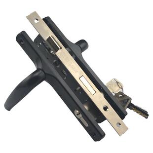 50断桥铝合金内外开把手锁8520平开门执手锁8525门锁老式阳台门锁