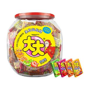 大大卷混合果味泡泡口香糖约150片630g*1桶休闲儿童零食糖果吃货