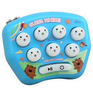 迷你掌上游戏机卡通打地鼠解压打地鼠电子发光玩具小挂件钥匙扣