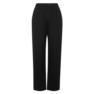 伊芙丽经典职场简约高弹针织面料锥裤2025春季新款通勤显瘦裤子女