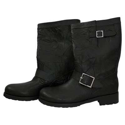 DOSORDONTS做旧褶皱短靴