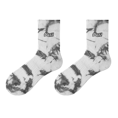 【舒适潮流】子墨扎染刺绣袜子男