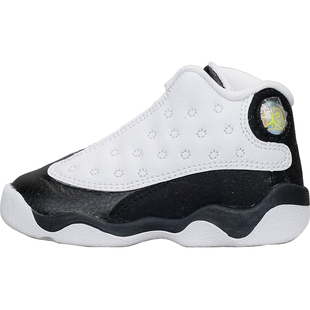 北卡大学 AIR JORDAN 13 AJ13 黑白 AJ13熊猫 童鞋 414575-104