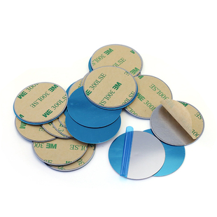 包邮10片车载超薄支架铁片手机铁片贴引磁片手机吸铁片3M胶粘铁片