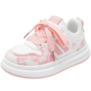 巴布豆童鞋女童板鞋春季女孩休闲鞋2026新款低帮女宝春款儿童鞋子