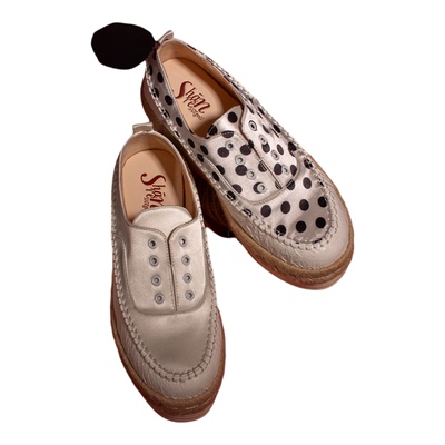 真皮厚底小白鞋女2025新款