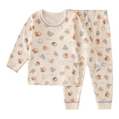 儿童纯棉内衣套装无骨秋衣秋裤