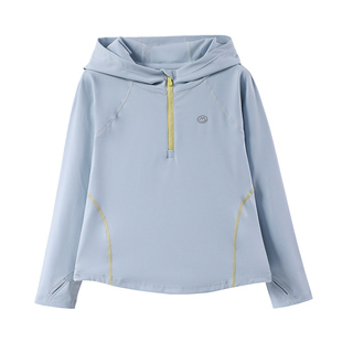 半度闲女童运动连帽打底衫洋气春装2025新款儿童春秋款长袖t恤潮