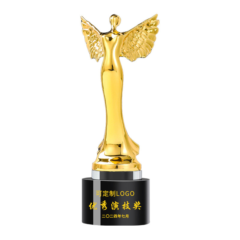 奥斯卡小金人奖杯定制水晶年会优秀员工影帝影后演员表演戏精颁奖