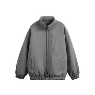 2025新款灰色立领轻薄羽绒服男款冬季保暖高充绒量夹克羽绒外套