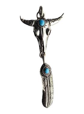 男女银朋克个性吊坠复古帅气