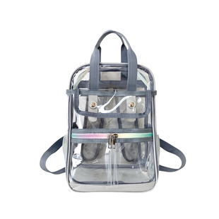 多功能透明双肩包防水大容量男女学生初中高中大学生书包旅行背包