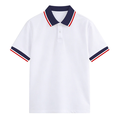 儿童短袖polo衫二实验小学校服