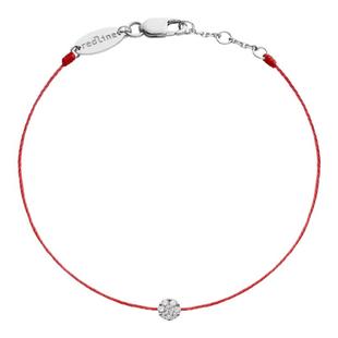 【自营】Redline巴黎红绳圆形钻石黄金绳制手链女士配饰礼物