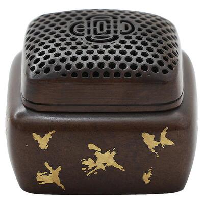 苏工纯黄铜香炉香熏炉