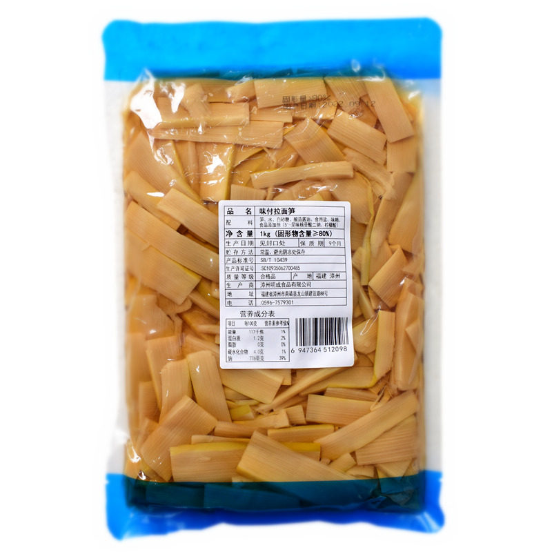 明成味付笋1kg即食干日式笋片