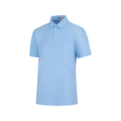 [专业高尔夫]HONMA2025夏季新款男士短袖Pol吸湿速干纽扣设计运动