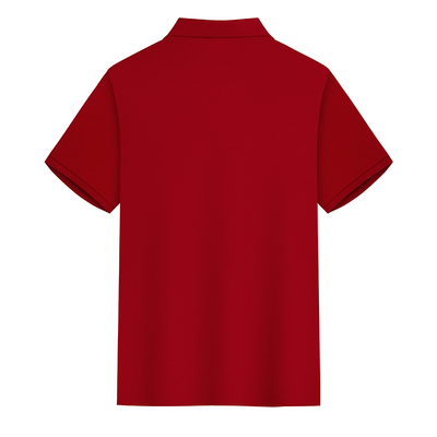 中老年短袖t恤男红色本命年衣服