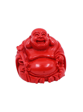 朱砂胶泥弥勒笑佛招财摆件