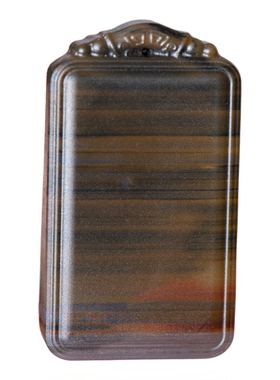 天然红玛瑙平安无事牌项链吊坠