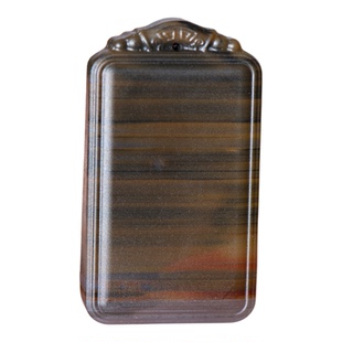 天然红白玛瑙平安无事牌项链吊坠男女项坠本命年礼物配饰玉佩护符