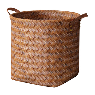 脏衣篓家用手工编织轻奢脏衣服收纳筐大容量脏衣篮洗衣桶玩偶收纳