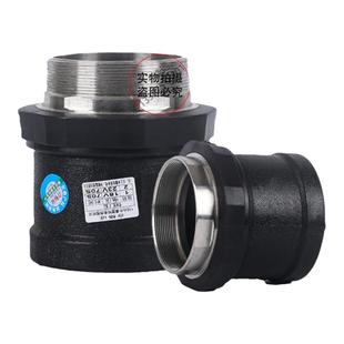 PE电熔管件接头电熔内丝外丝110钢丝网骨架管电热熔直接160配头