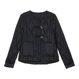 SANI商场同款新中式国风盘扣品质鸭绒加厚圆领短款羽绒服26冬季女