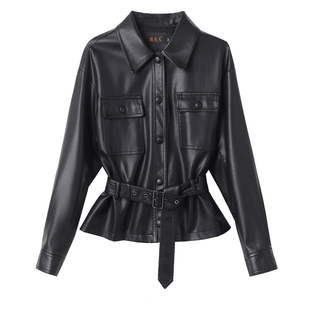 宋佳同款真皮皮衣羽绒服女短款2025冬季新款机车服皮夹克休闲外套