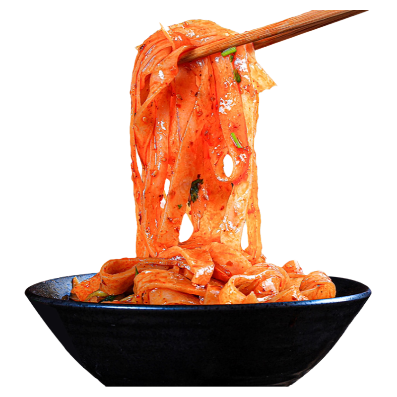擀面皮陕西宝鸡凉皮正宗岐山风味面皮美食小吃速食真空装香辣红油