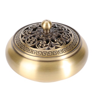 【顺手买】迦印堂铜香炉家用檀香香薰炉中式盘香黄铜室内熏香炉