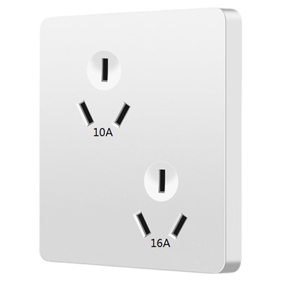 国际电工86型暗装16a六孔插座