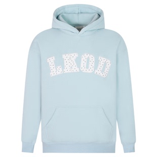 LK STORE LKOD2025秋冬新款字母连帽加绒卫衣潮牌女帽衫美式外套