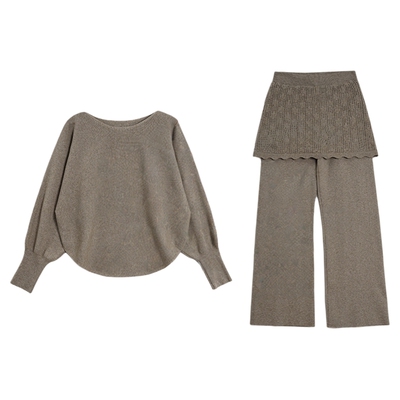 利达 NEW DADADA【懒人穿搭套装】气质百搭时尚两件套套装YYM4196