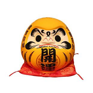 日式黄色达摩存钱罐客厅摆件2026年新款陶瓷工艺品储钱罐招财摆件