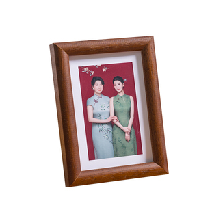 黑胡桃实木高级感全家福照片冲印加相框8寸10寸摆台空框装裱定制