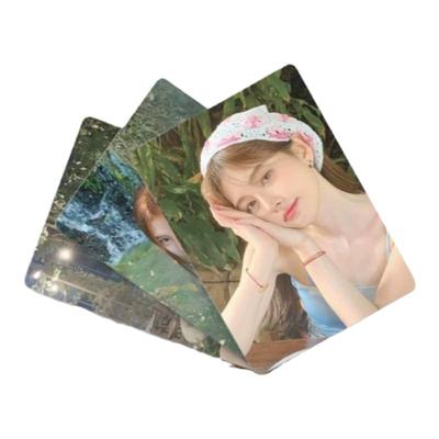 新款鞠婧祎镭射小卡55张自印卡片