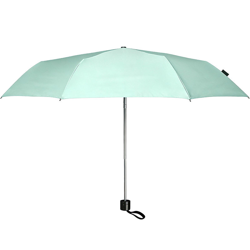 Knirps防晒伞UPF50+晴雨两用7骨抗风手动小巧轻便折叠伞黑胶防晒